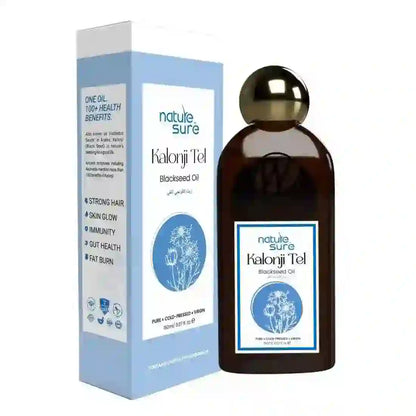 Nature Sure Kalonji Tel Cold-Pressed Black Seed Oil for Hair, Skin and Health - 150ml