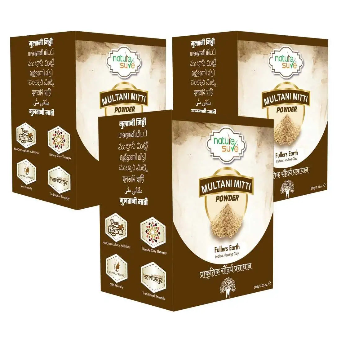 Buy 3 Packs Nature Sure Multani Mitti Powder 200g Each