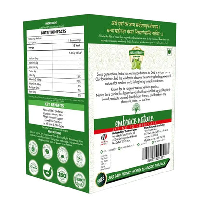 Nature Sure Amla Berry Powder For Skin, Hair and Gut Health - 100g