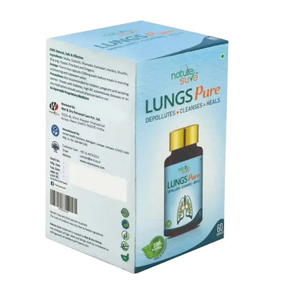 Nature Sure Lungs Pure Capsules for Protection Against Pollution, Smoke & Respiratory Health Problems