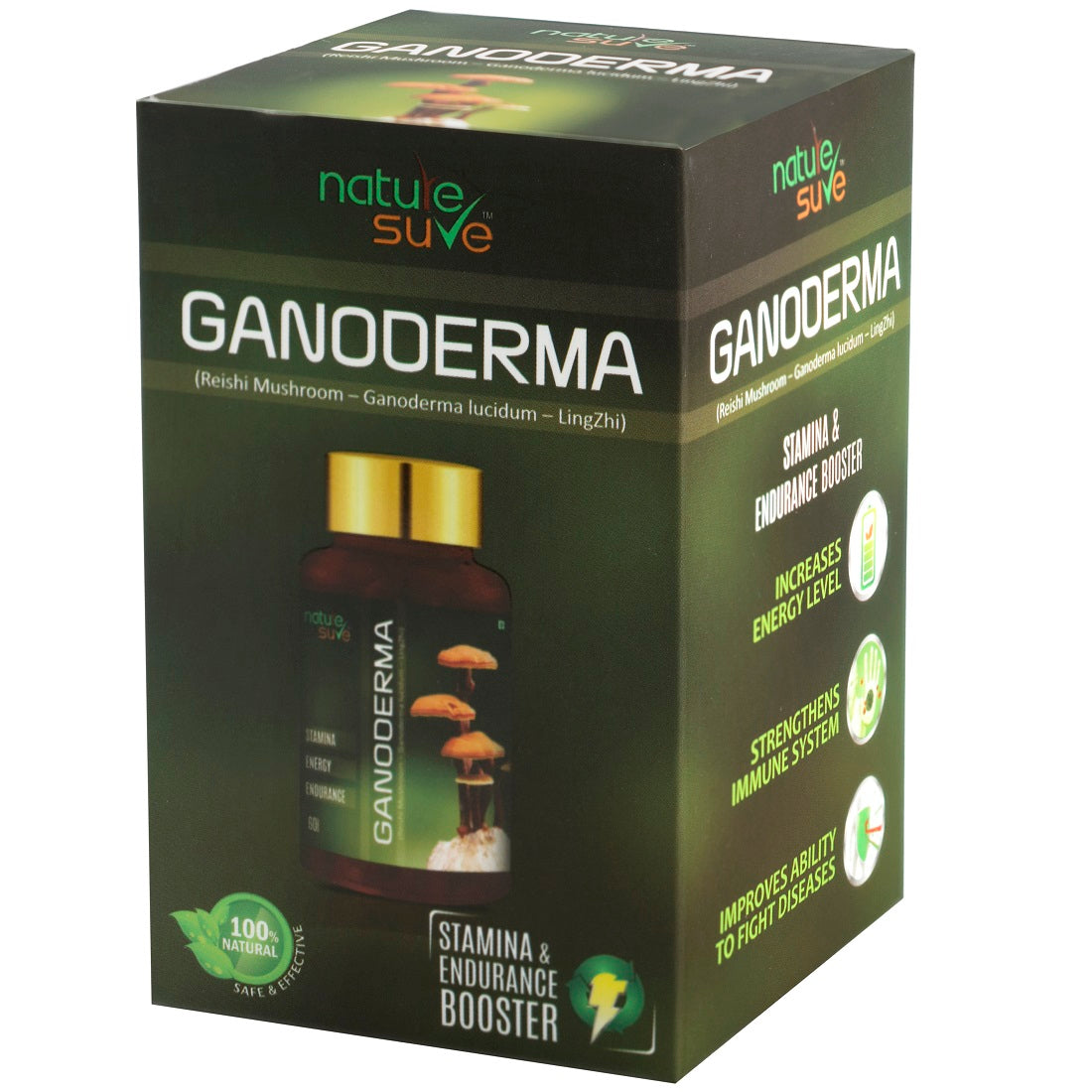 Nature Sure™ Ganoderma Capsules - for Stamina & Endurance in Men & Women