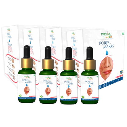 Nature Sure Pores and Marks Facial Oil with SPF 50 Sunscreen, Natural Skin Glow and Ultralight Face Care