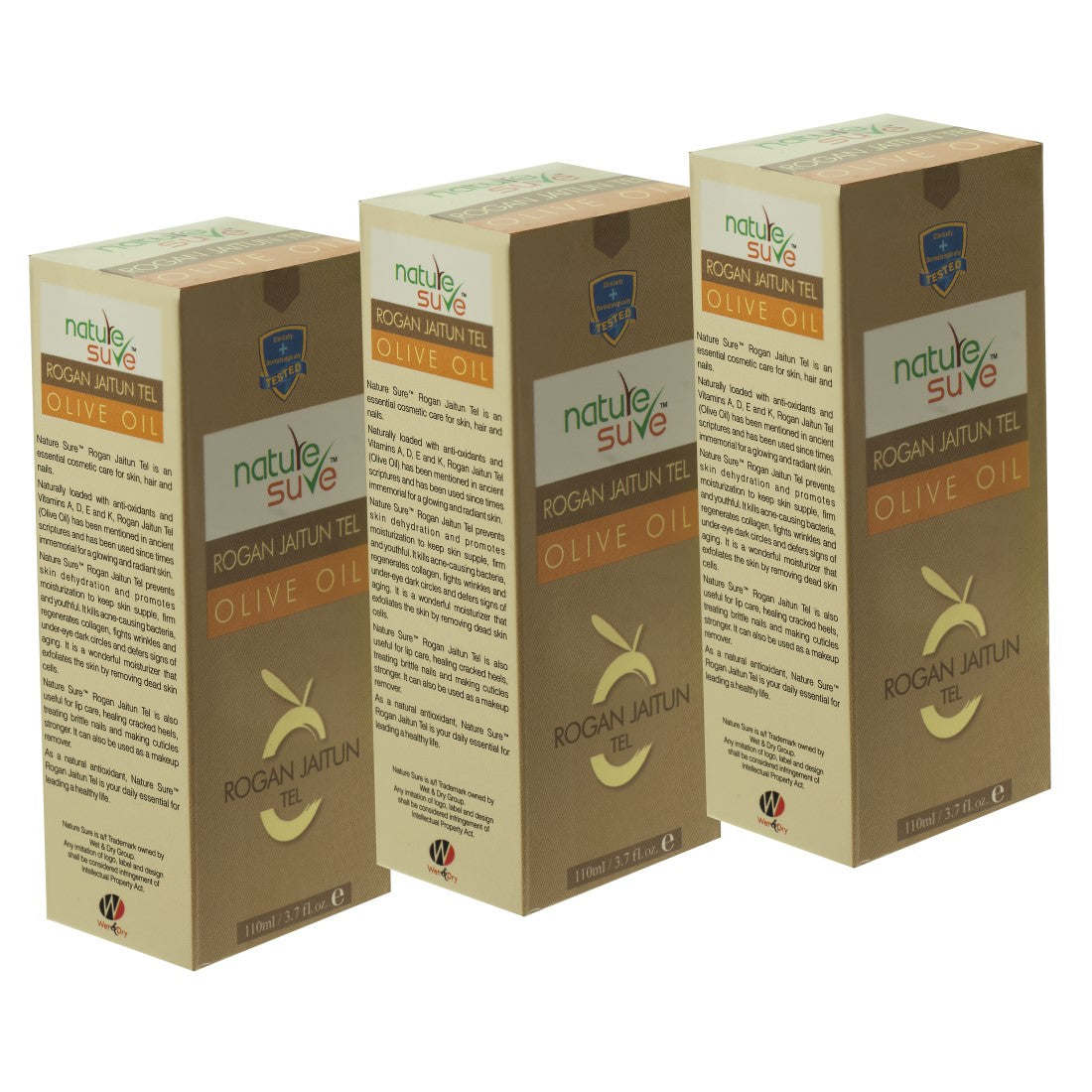 Nature Sure™ Rogan Jaitun Tail (Olive Oil) – For Skin, Hair and Nail Care in Men & Women